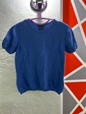 Grace 100% Cashmere short sleeve Sweater size small